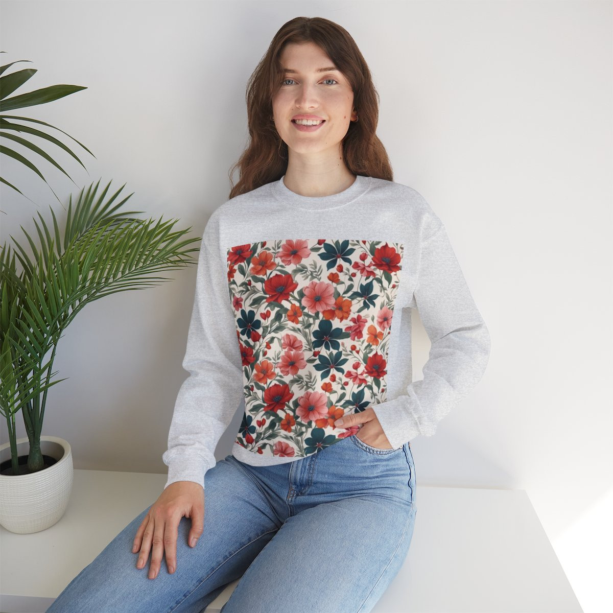 Flowery Unisex Heavy Blend™ Crewneck Sweatshirt