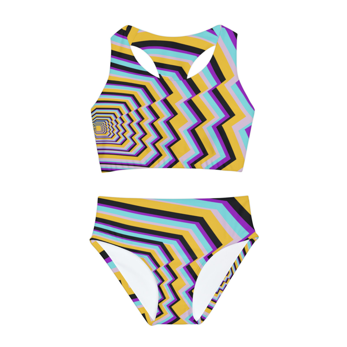 Girls Two Piece Swimsuit (AOP)