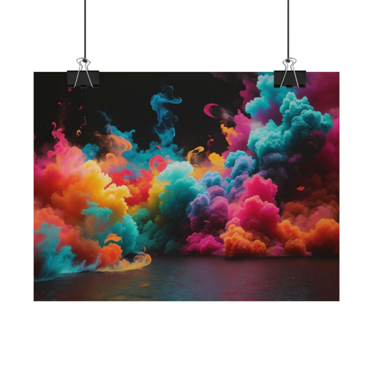 Smoke splash Rolled Posters