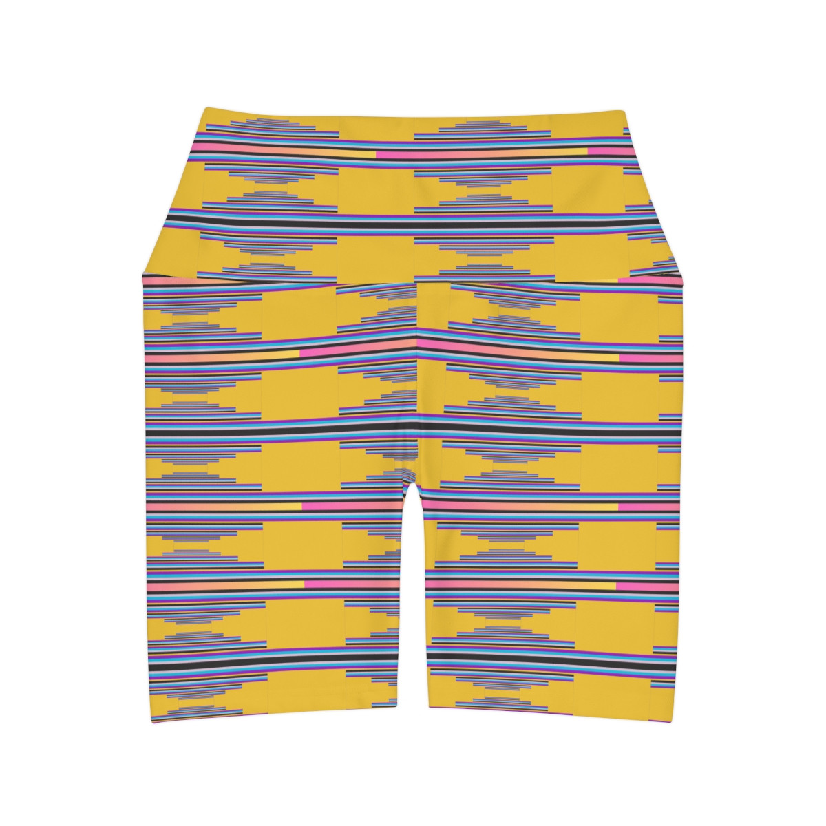 High Waisted Yoga Shorts (AOP)
