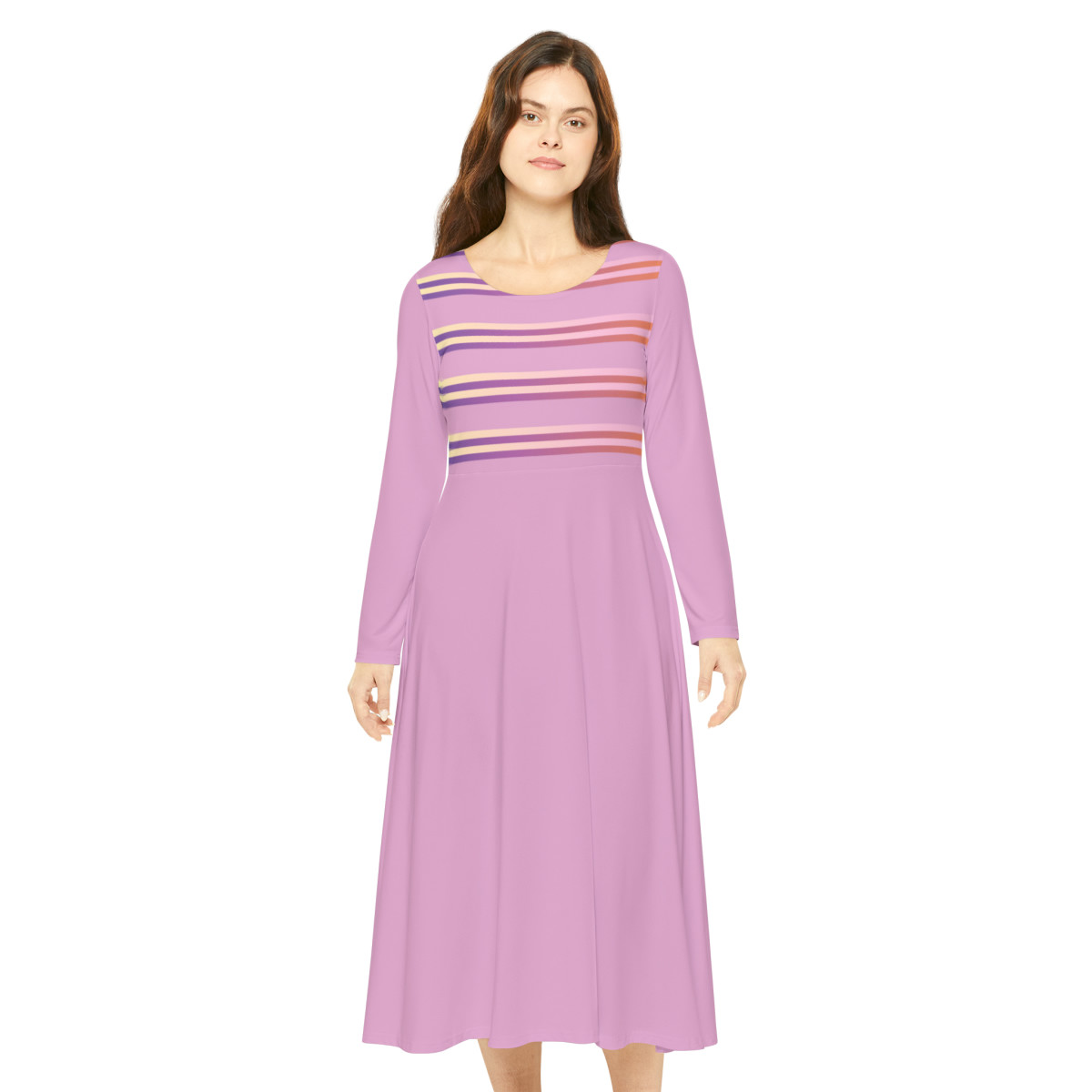 Women's Long Sleeve Dance Dress (AOP)