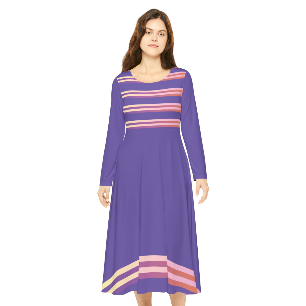 Women's Long Sleeve Dance Dress (AOP)