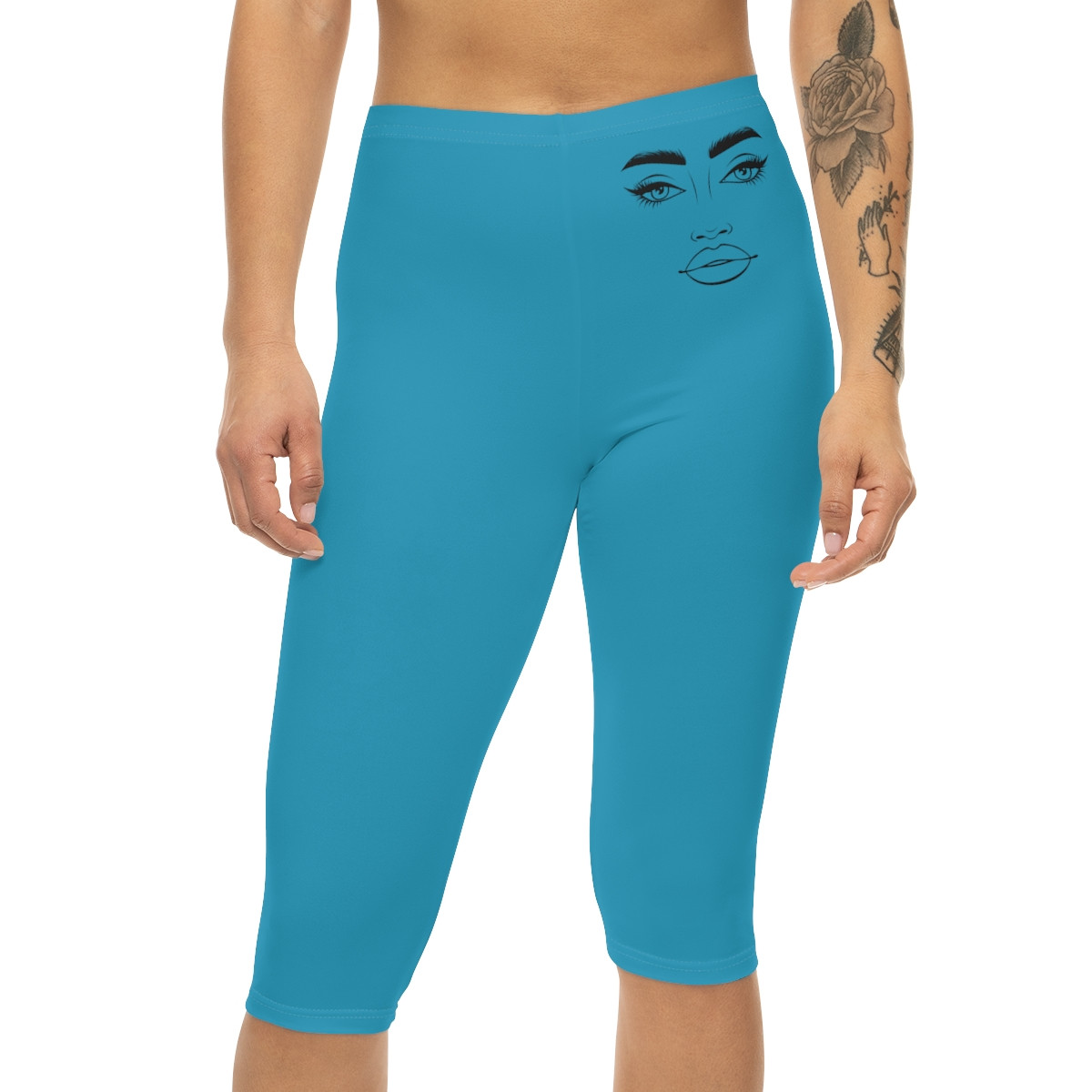 Women’s Capri Leggings (AOP)