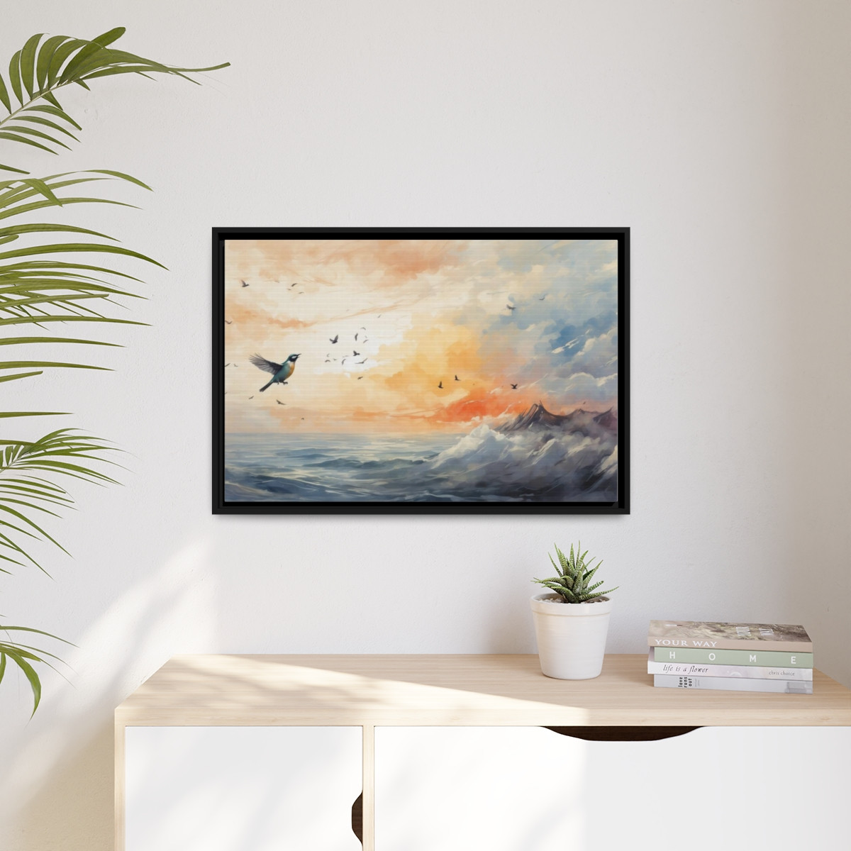 Matte Canvas, Black Frame