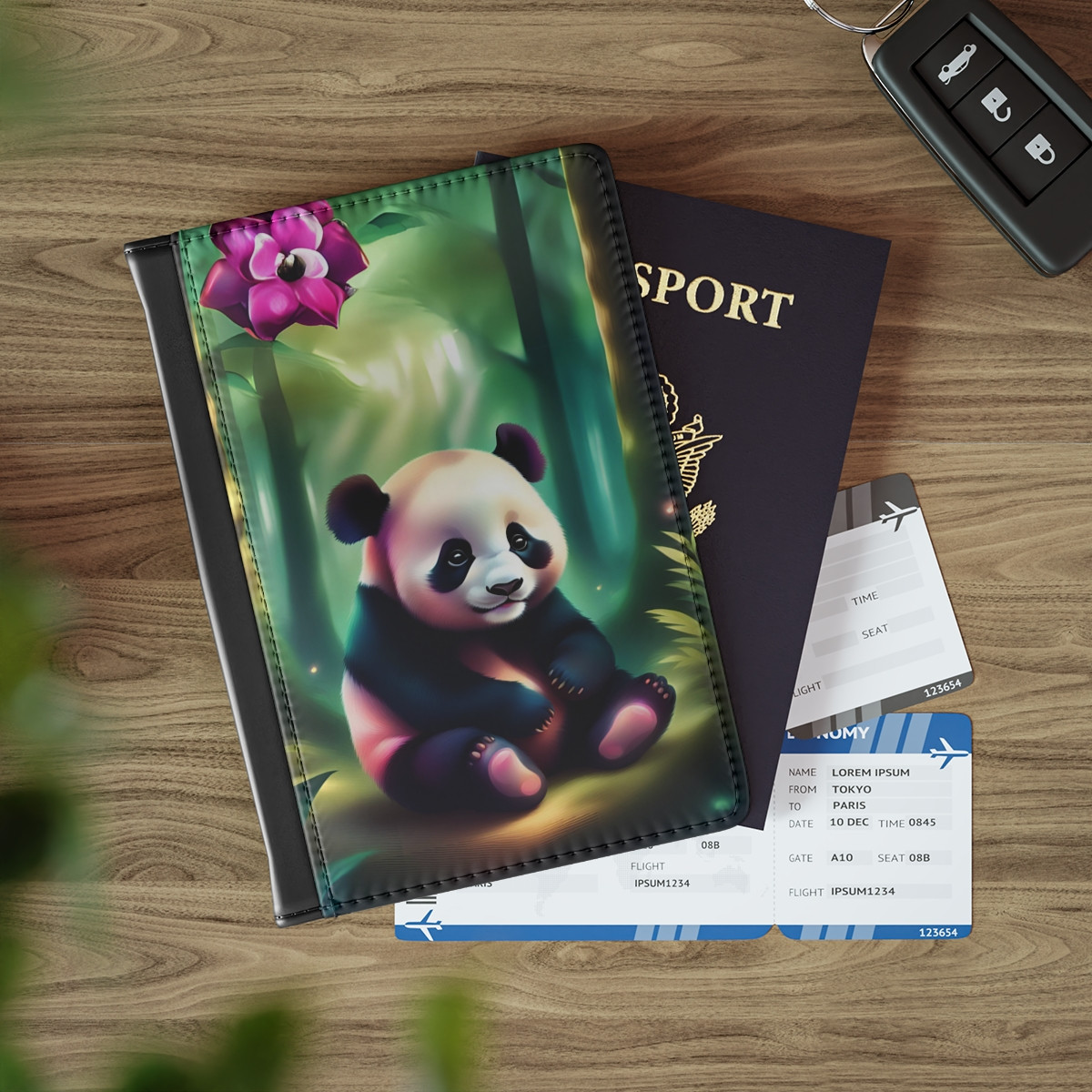 Baby Panda Passport Cover