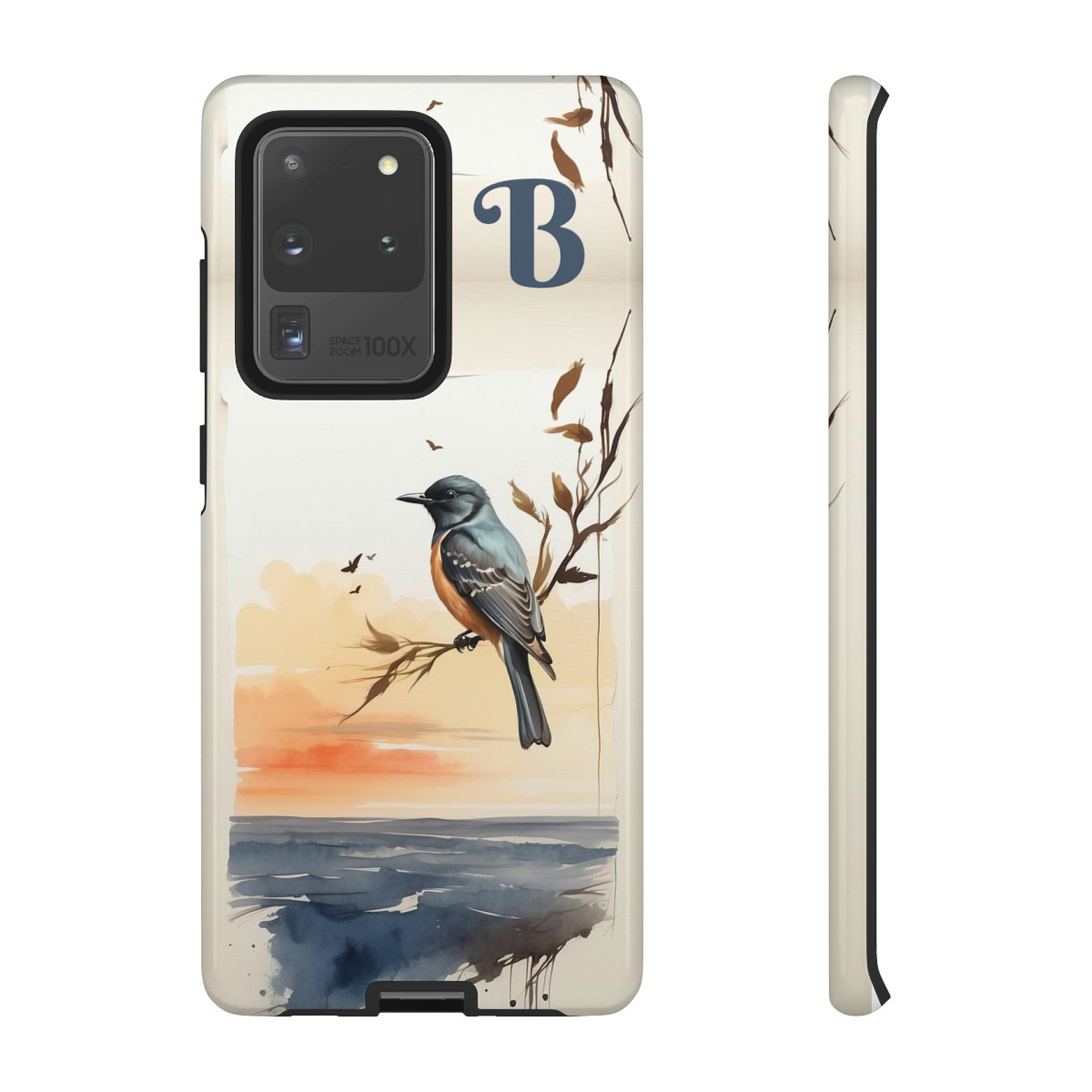 Bird over the sea Tough Cases letter "B"