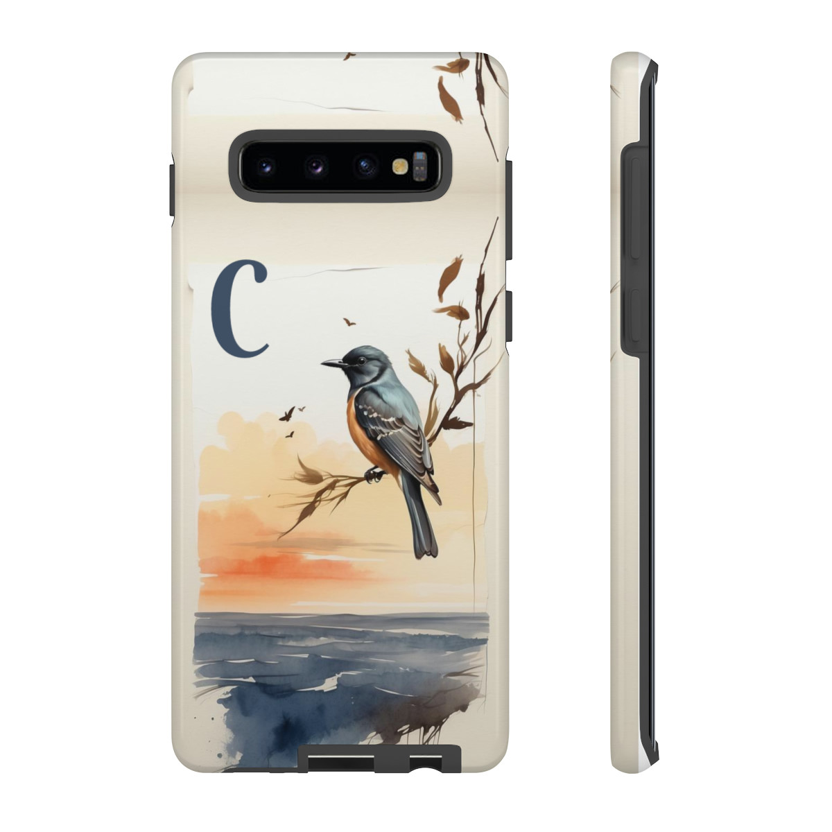 Bird over the sea Tough Cases letter "C"