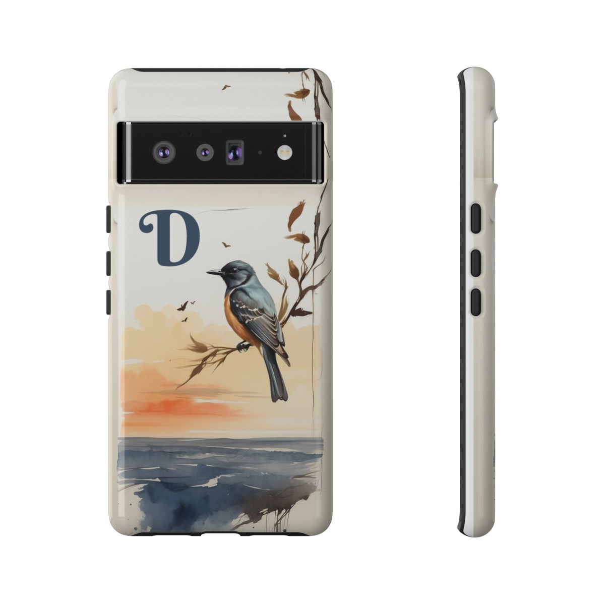 Bird over the sea Tough Cases letter "D"