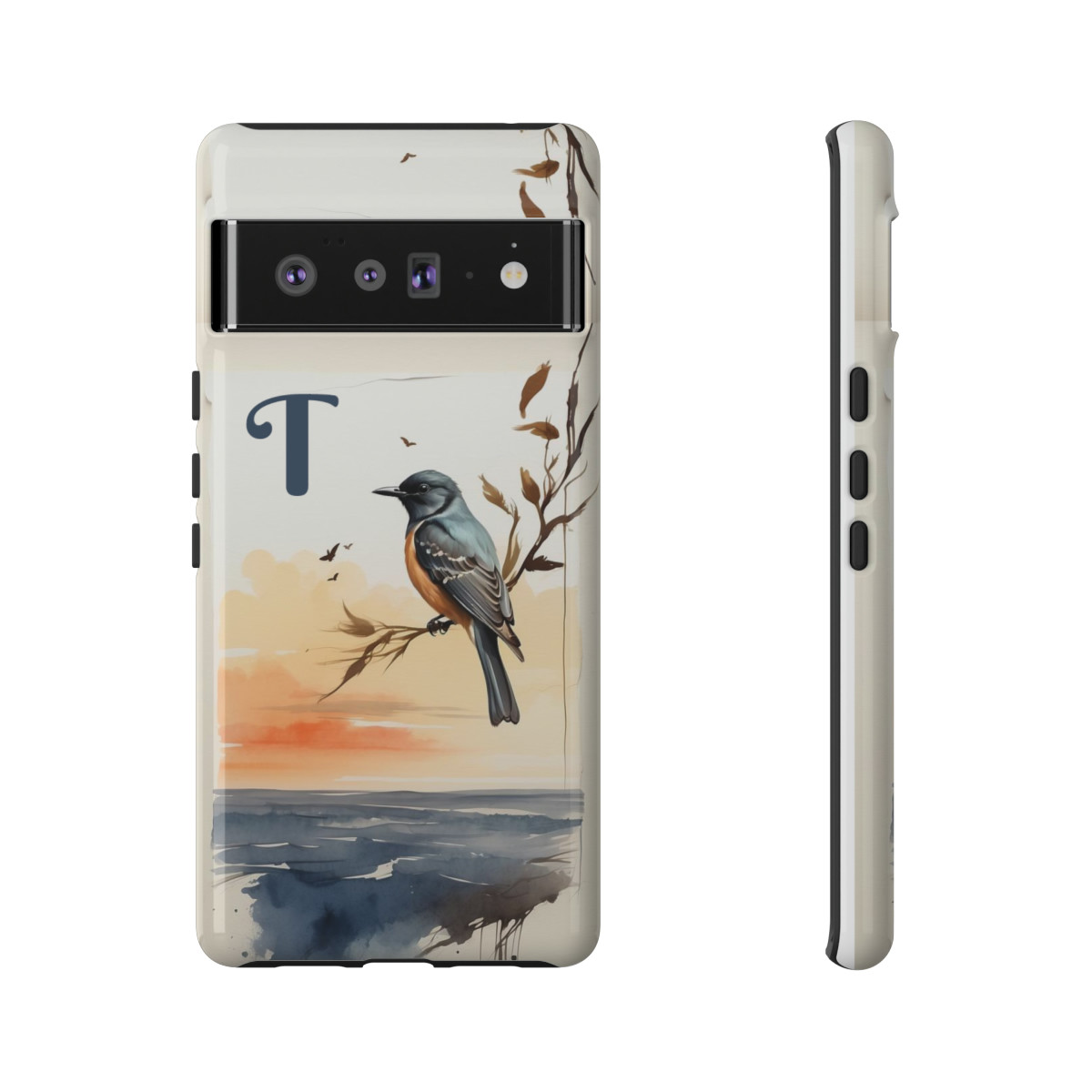 Bird over the sea Tough Cases letter "T"