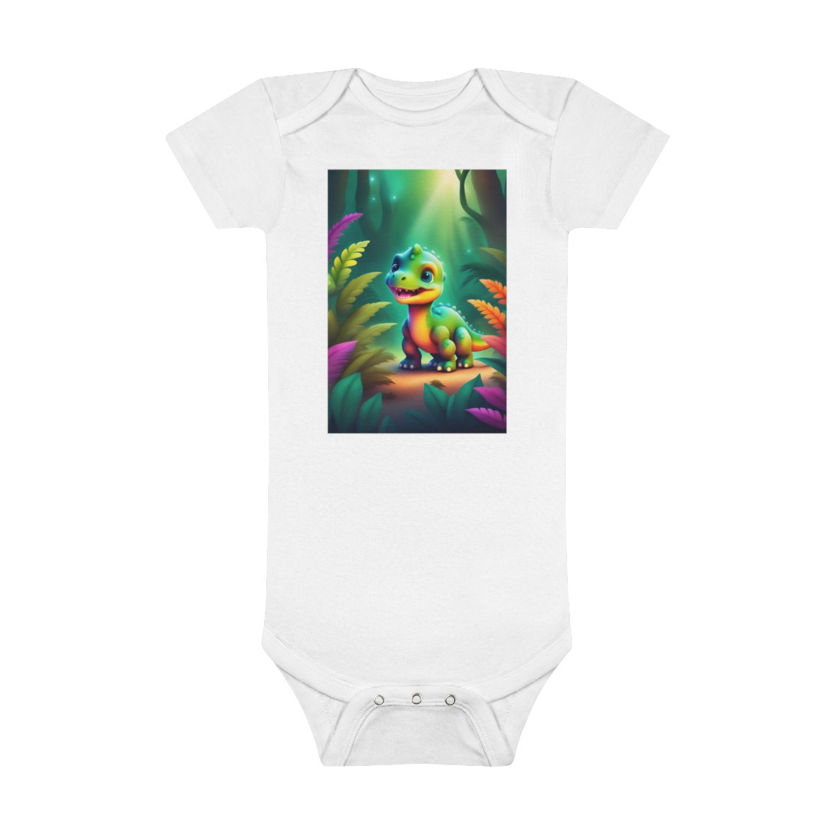Little dinosaur Onesie® Organic Baby Bodysuit
