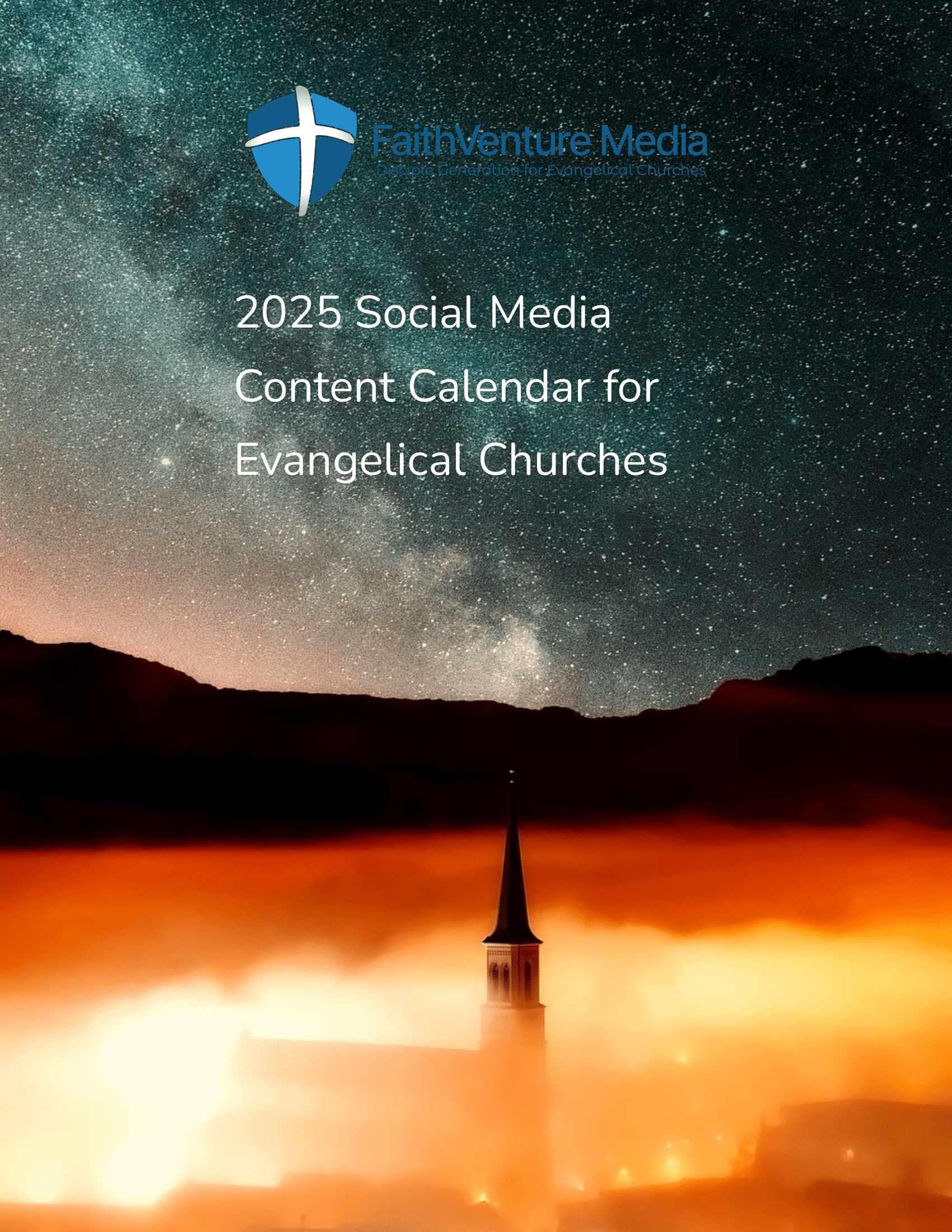 2025 Social Media Content Calendar for Evangelical Churches