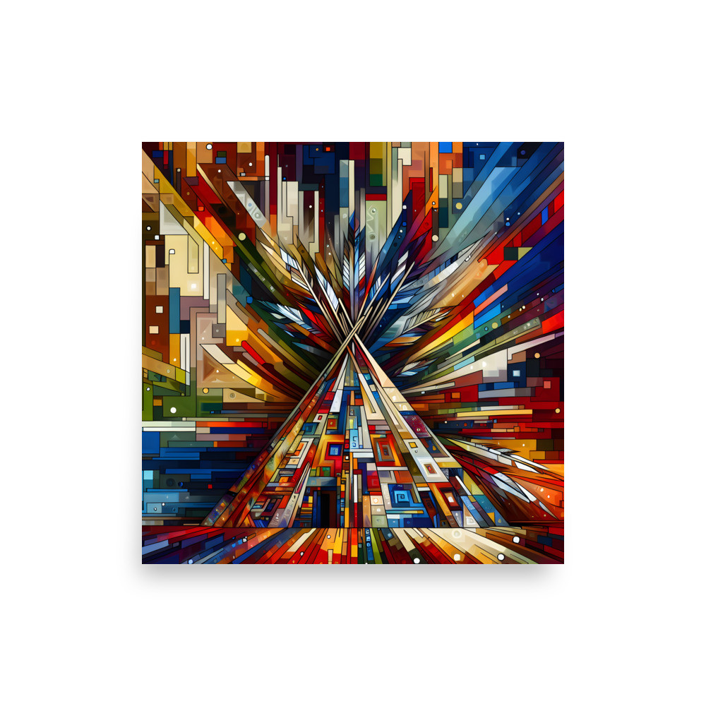 Abstract Tipi - Print