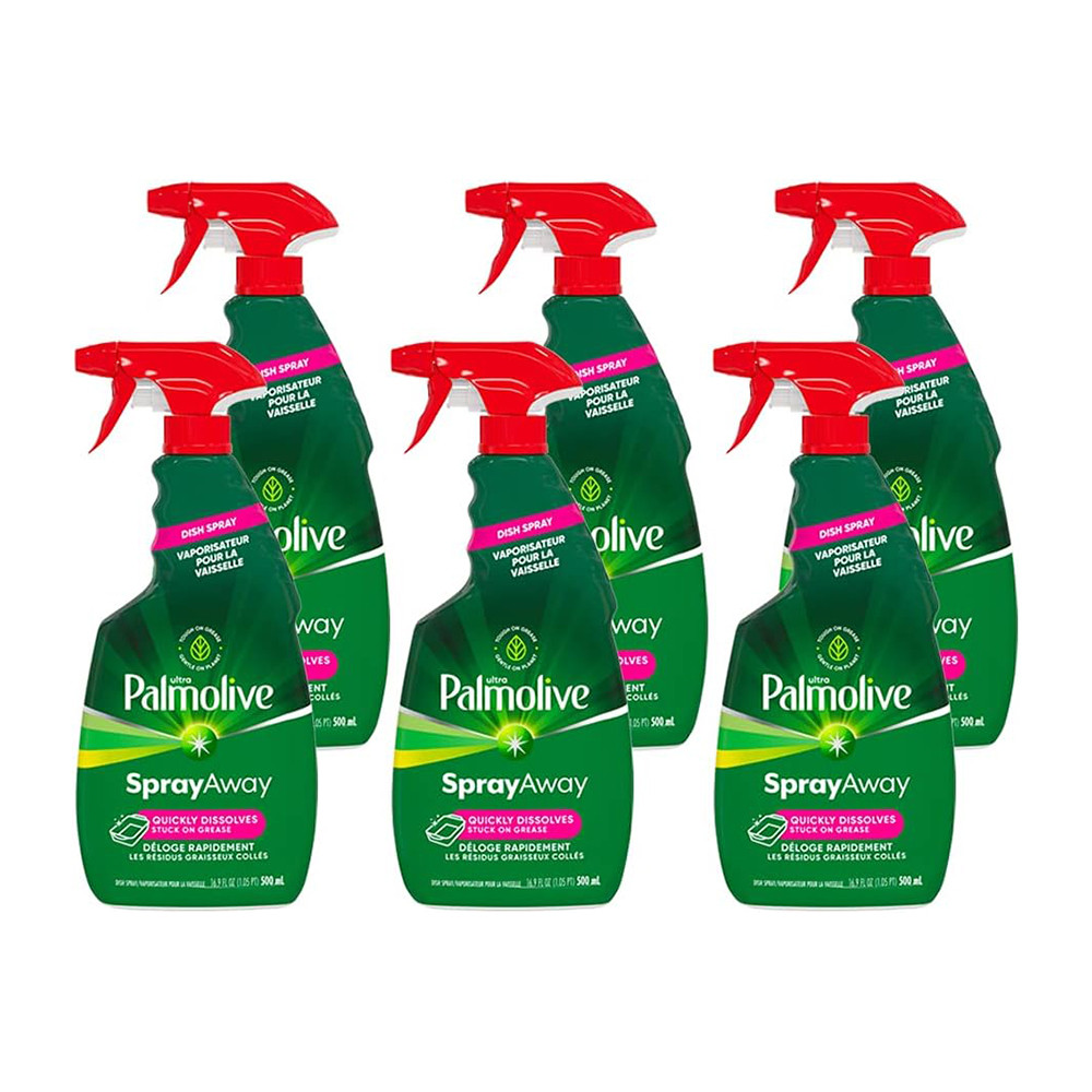 Palmolive Ultra Spray Away Dish Soap Spray, 16.9 Ounce, 6 Pack