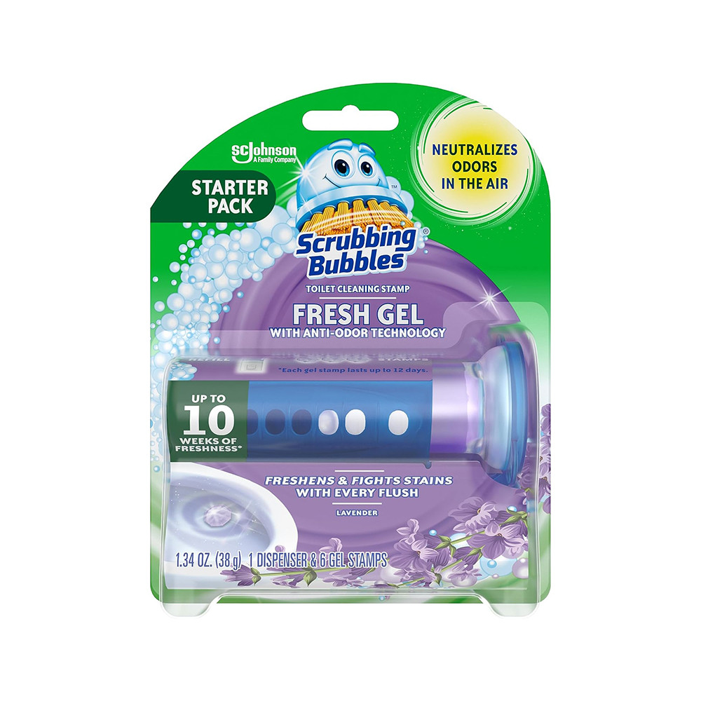 Scrubbing Bubbles Toilet Gel Stamps, Fresh Gel Toilet Cleaning Stamps