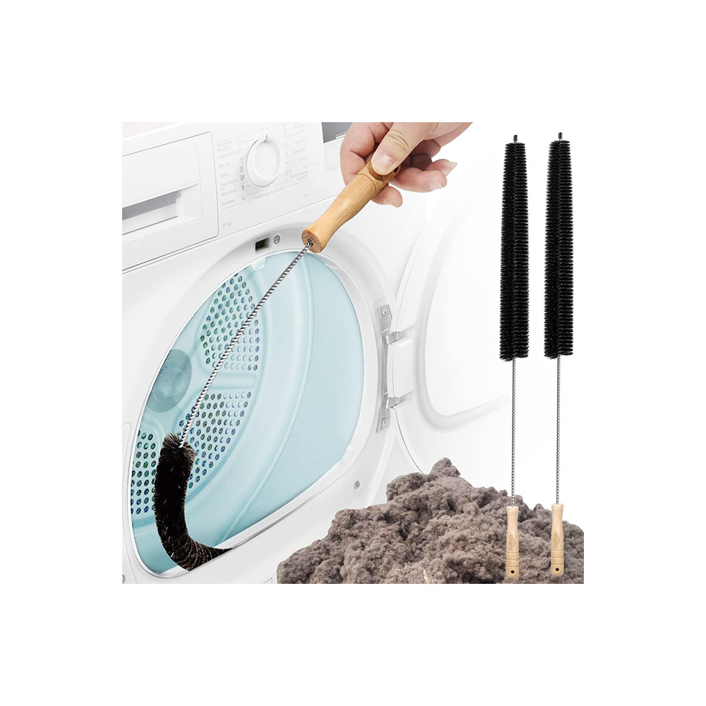 Holikme 2 Pack Dryer Vent Cleaner Kit Clothes Dryer Lint Brush Vent Trap Cleaner Home