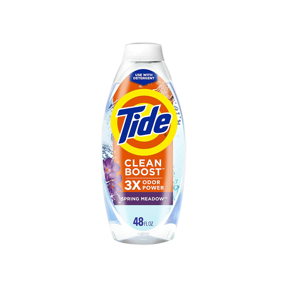 Tide Deep Cleansing Fabric Rinse with 3X Odor Power, Spring Meadow, 48 oz