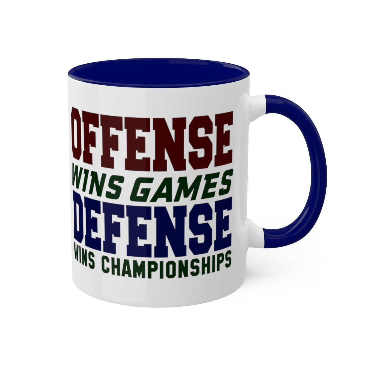 OFFENSE WINS GAMES MUG, 11oz
