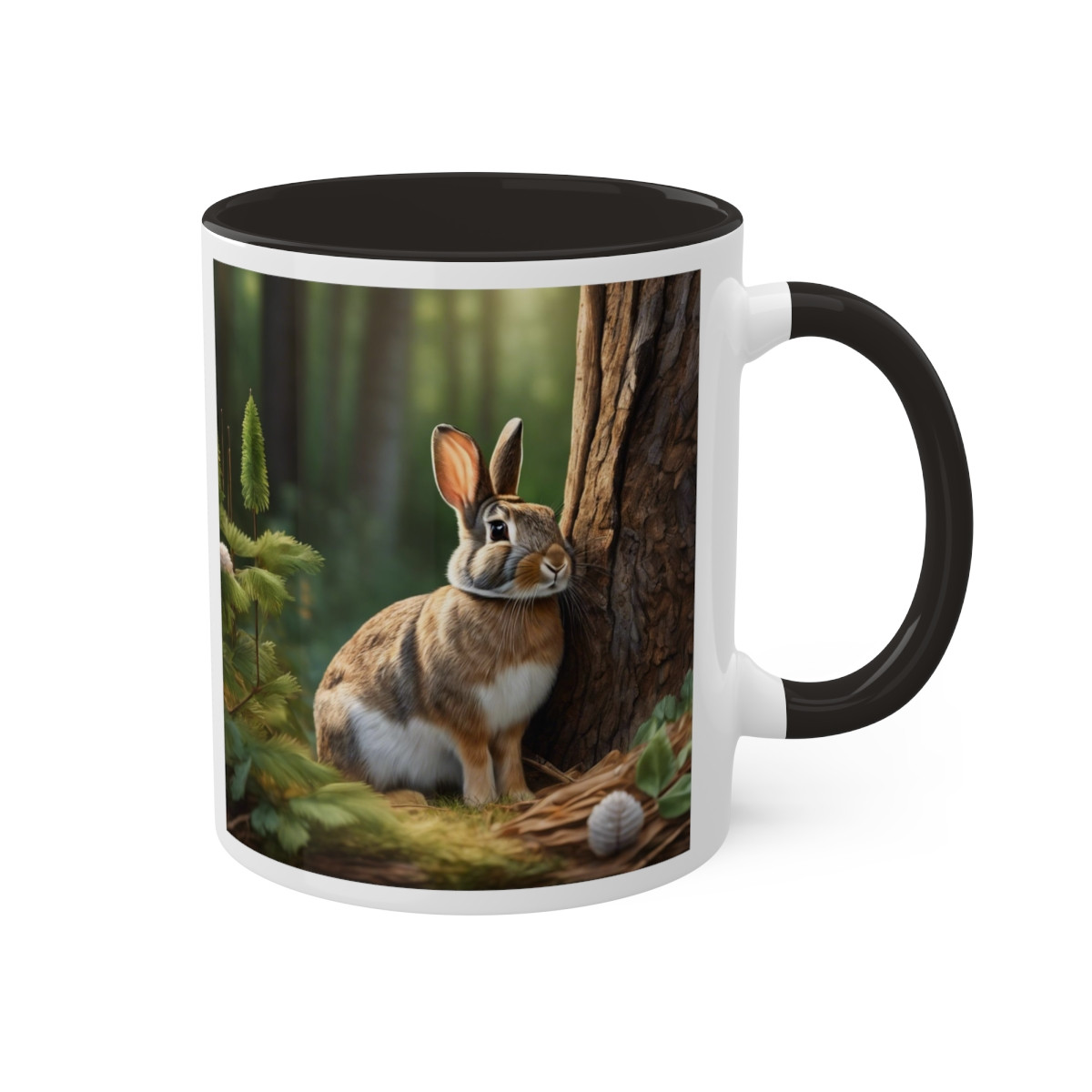 RABBIT IN THE WOODS MUG, 11oz