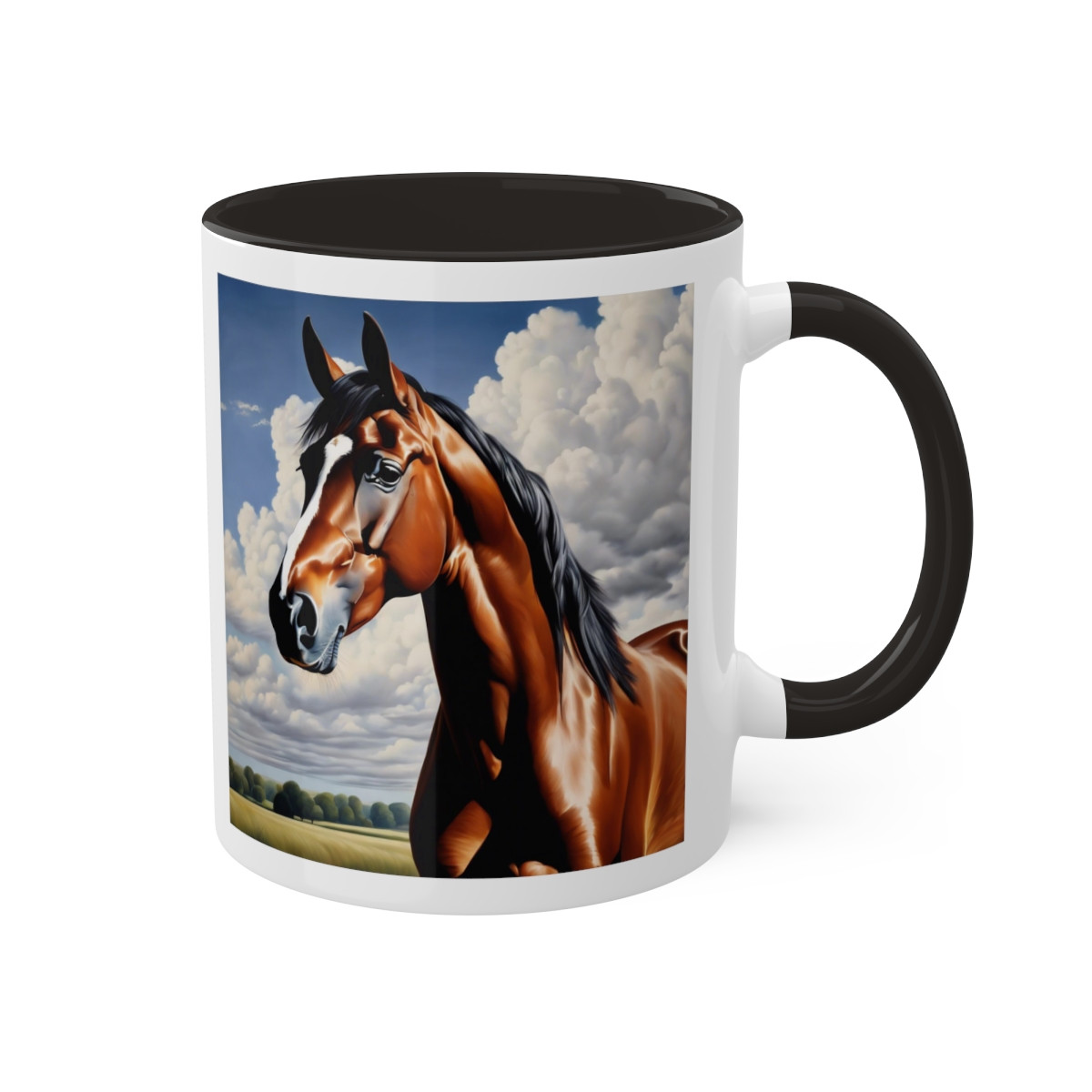 BEAUTIFUL HORSE STANDING MUG, 11oz