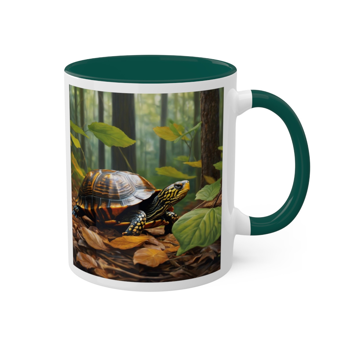 BOX TURTLE IN THE WOODS MUG, 11oz