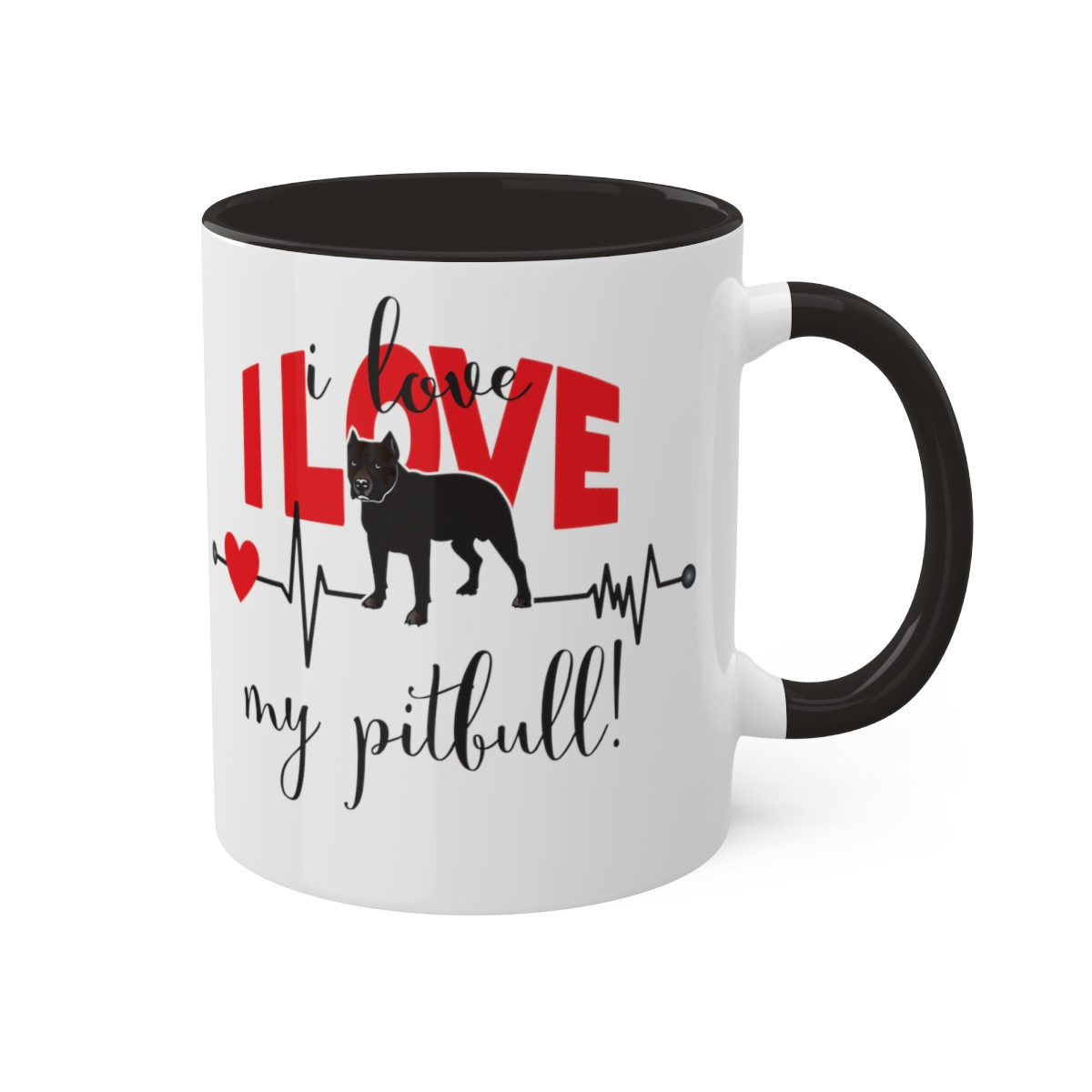 I LOVE MY PITBULL MUG, 11oz
