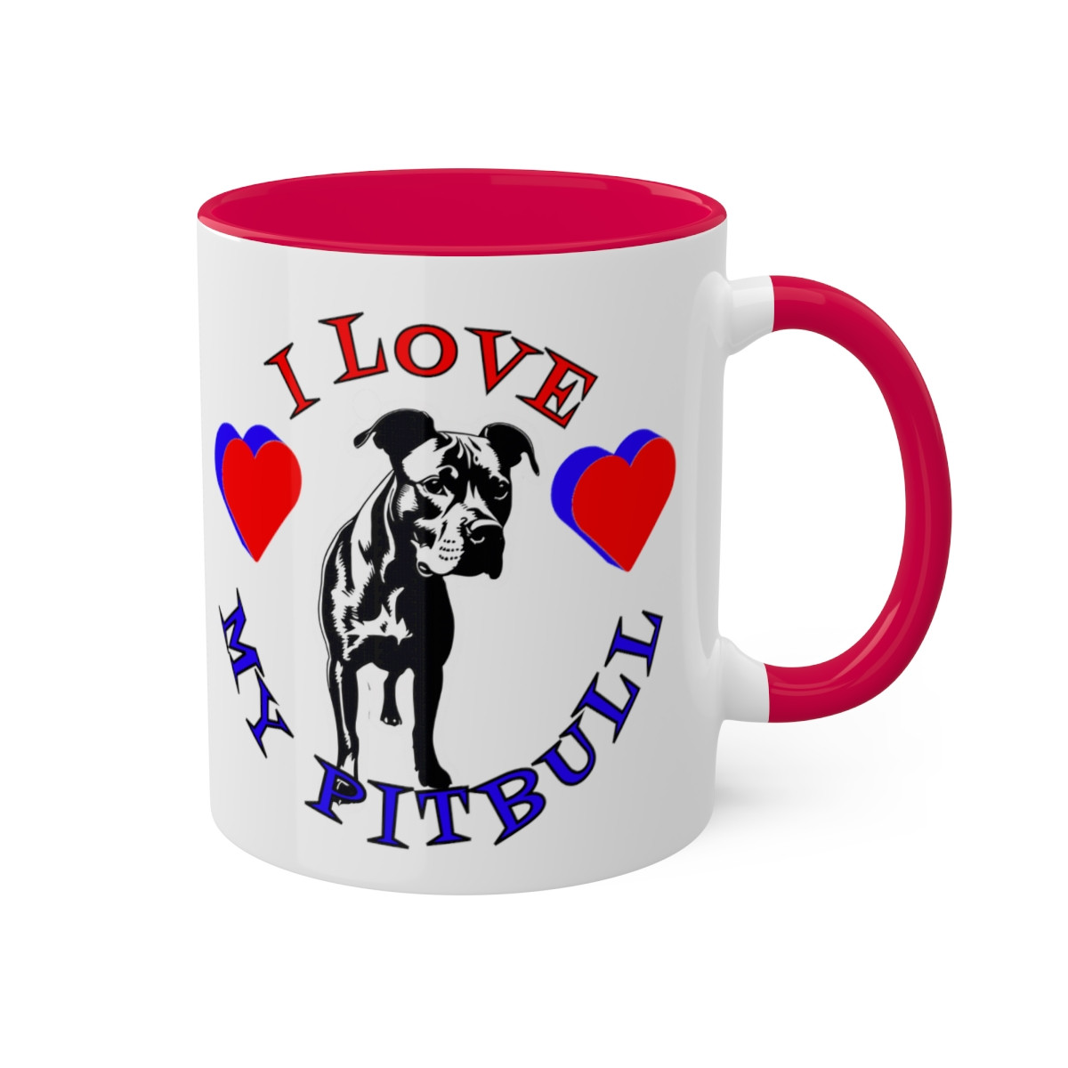 I LOVE MY PITBULL #2 MUG, 11oz