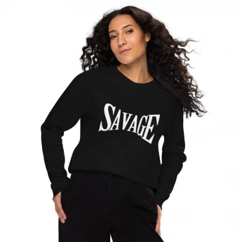 Unisex organic raglan sweatshirt