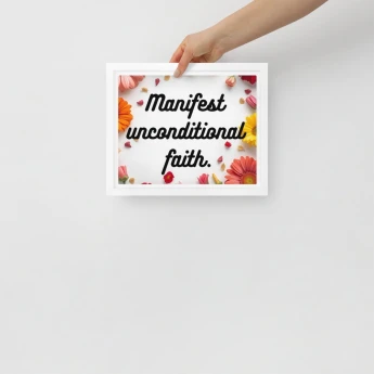 Framed canvas: Faith