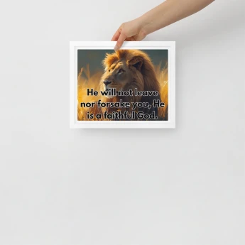 Framed canvas: Faithful God