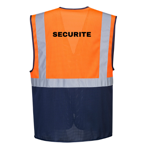 Gilet fluo HV respirant "SECURITE"