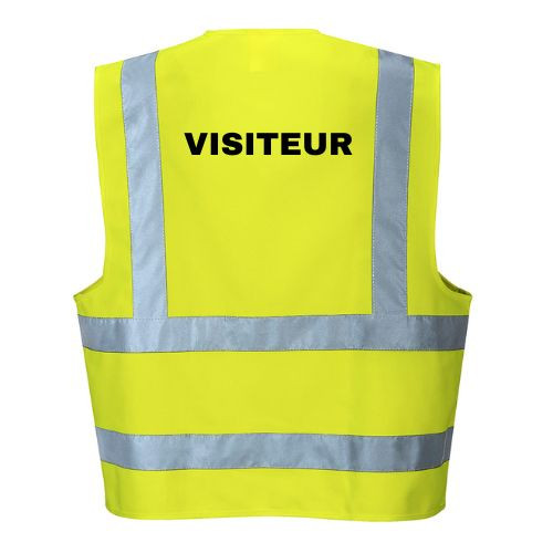 Gilet Fluo HV classique "VISITEUR"