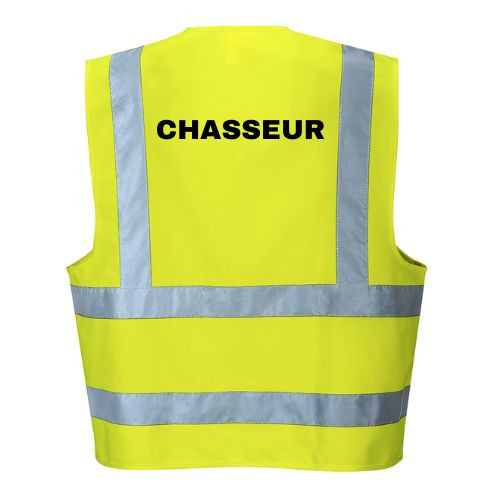 Gilet Fluo HV classique "CHASSEUR"
