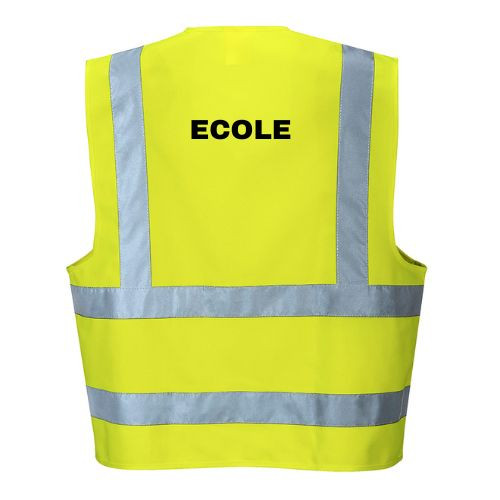 Gilet Fluo HV classique "ECOLE"