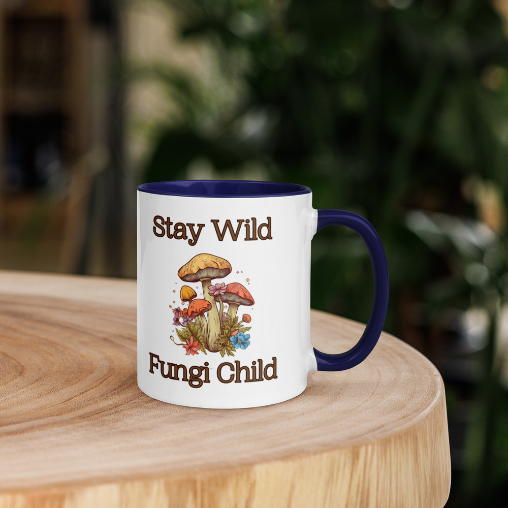 Stay Wild Fungi Child Mug with Color Inside