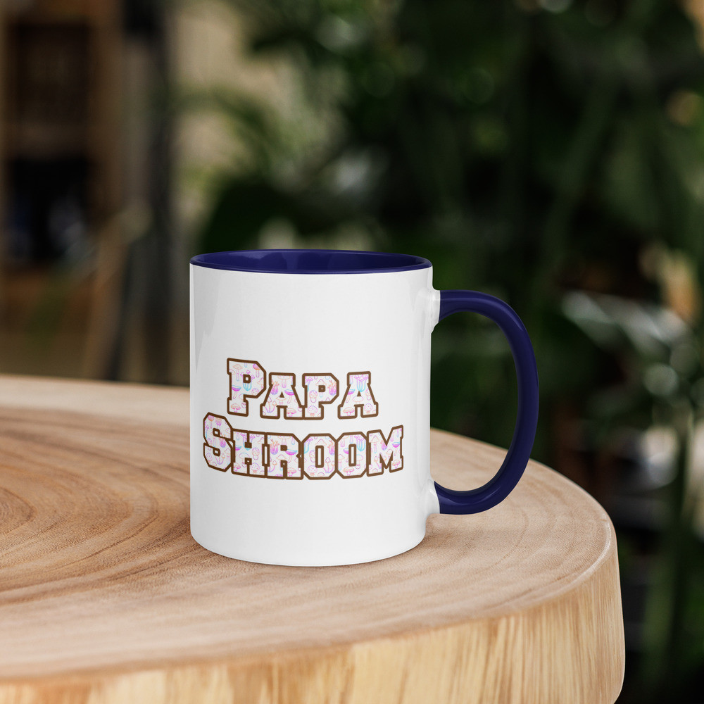 Papa Shroom Mug with Color Inside