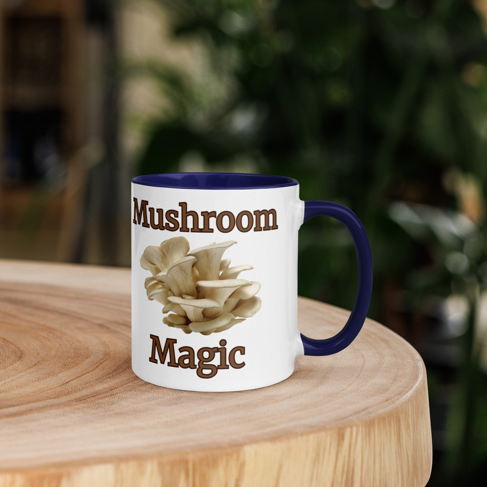 Mushroom Magic Mug with Color Inside