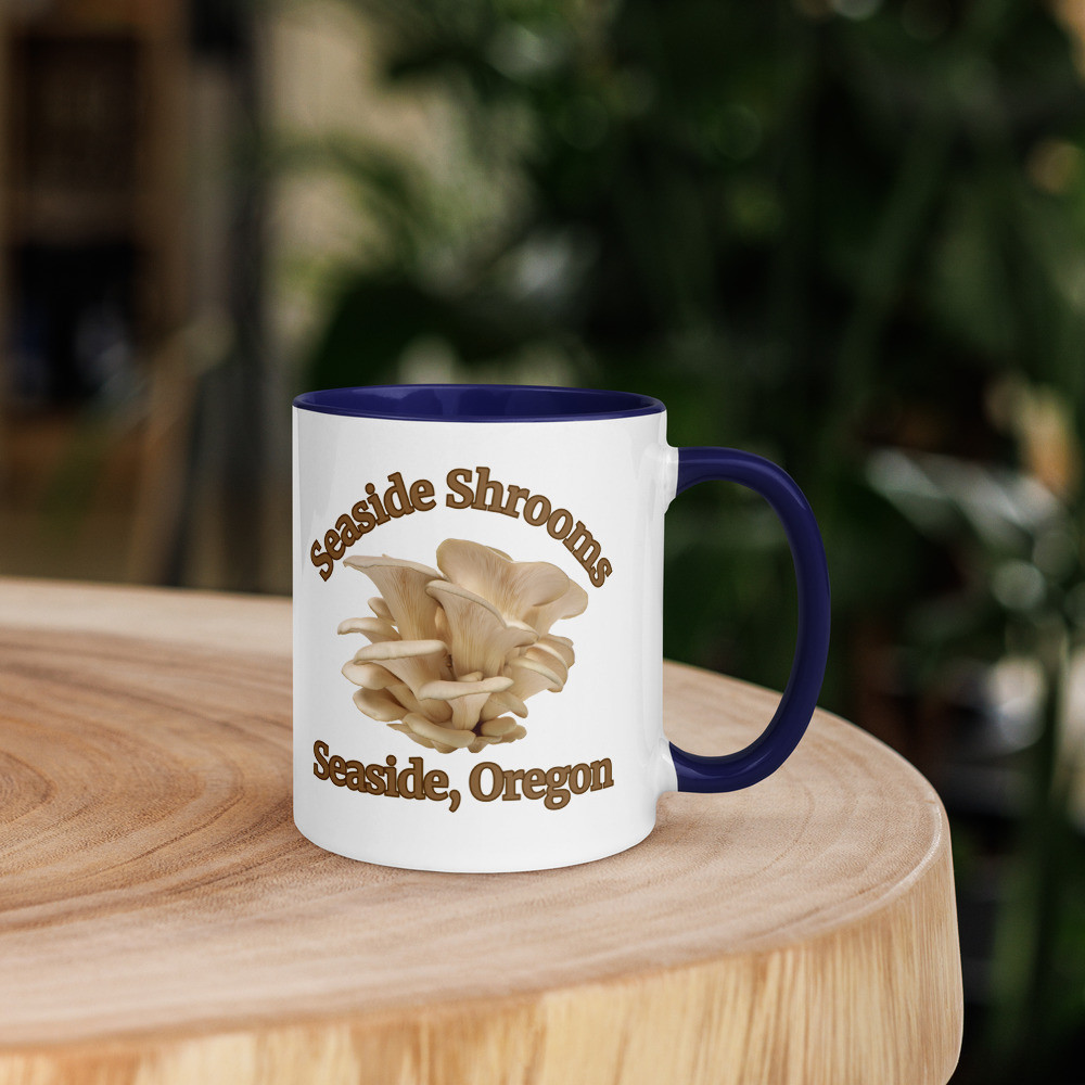 Seaside Shrooms Mug with Color Inside