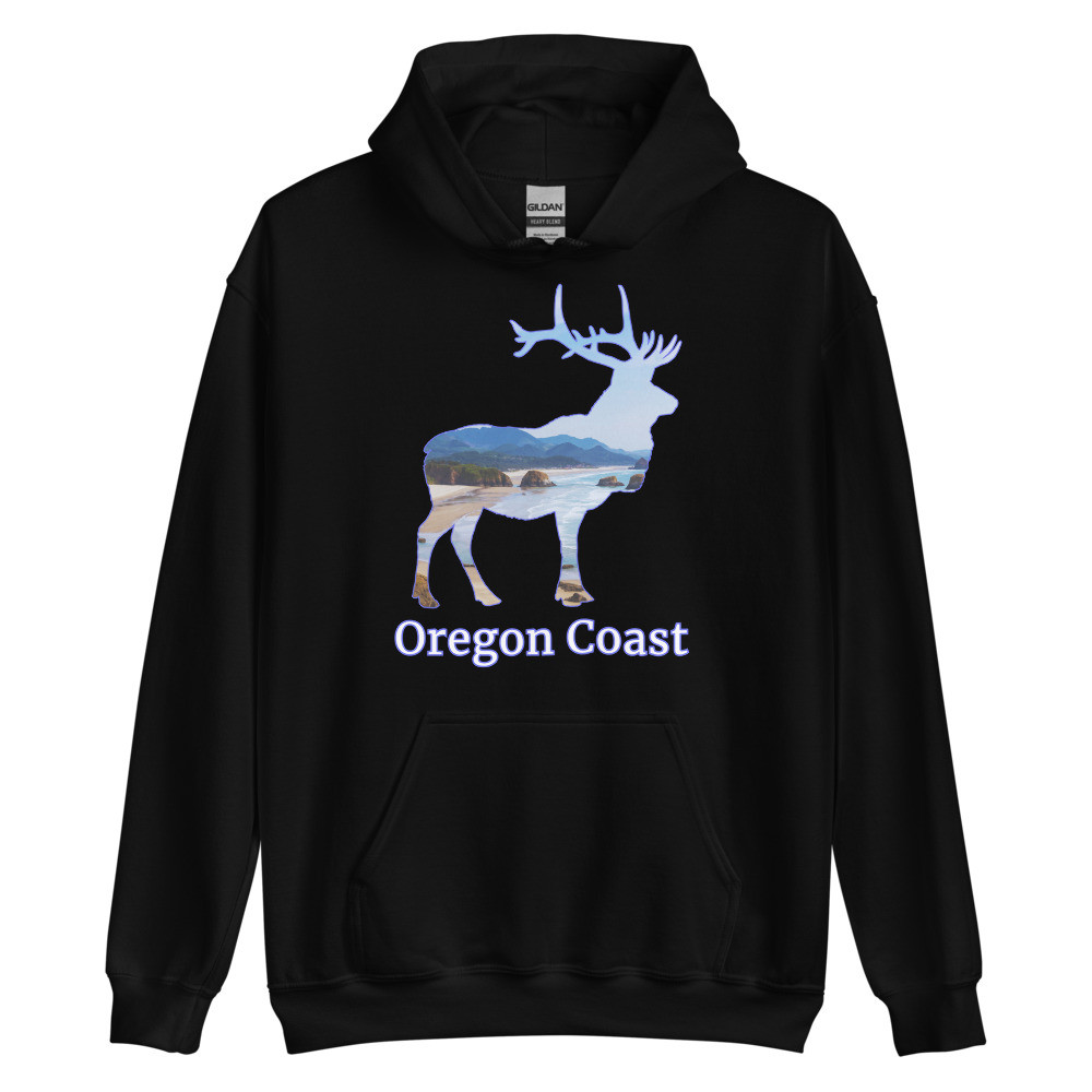 Oregon Coast Elk Unisex Hoodie