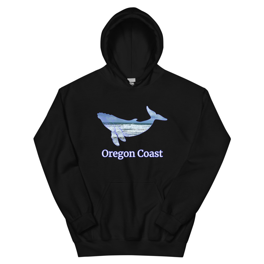 Oregon Coast Whale Unisex Hoodie
