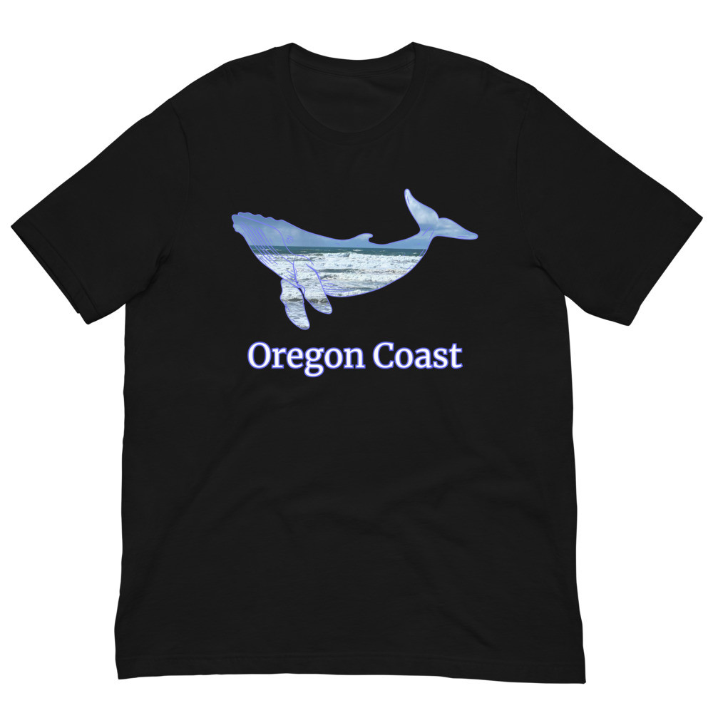 Oregon Coast Whale Unisex t-shirt