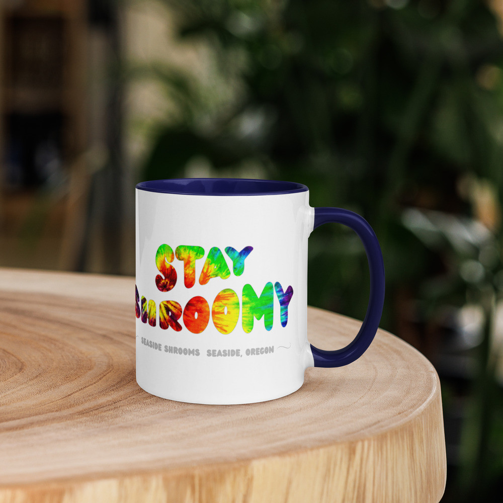 0.0 Stay Shroomy Tie Dye Mug With Color Inside