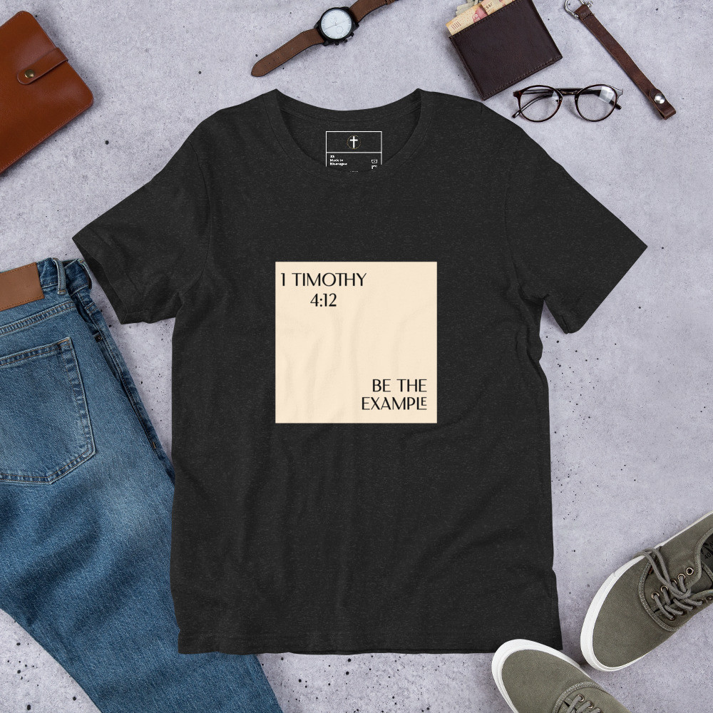 Sacred Threads Exclusive: 'Be an Example' Signature Tee – Elevate Your Impact with Style and Purpose, Showcase the Power of Positive Influence in Exclusivity and Comfort