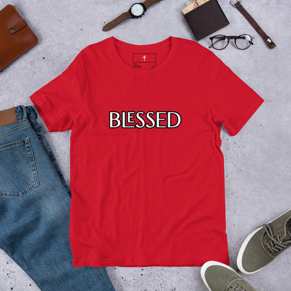 Sacred Threads: 'Blessed Radiance' Tee – Wrap Yourself in Divine Comfort and Style, Express Your Gratitude with Our Exclusive Blessed T-Shirt
