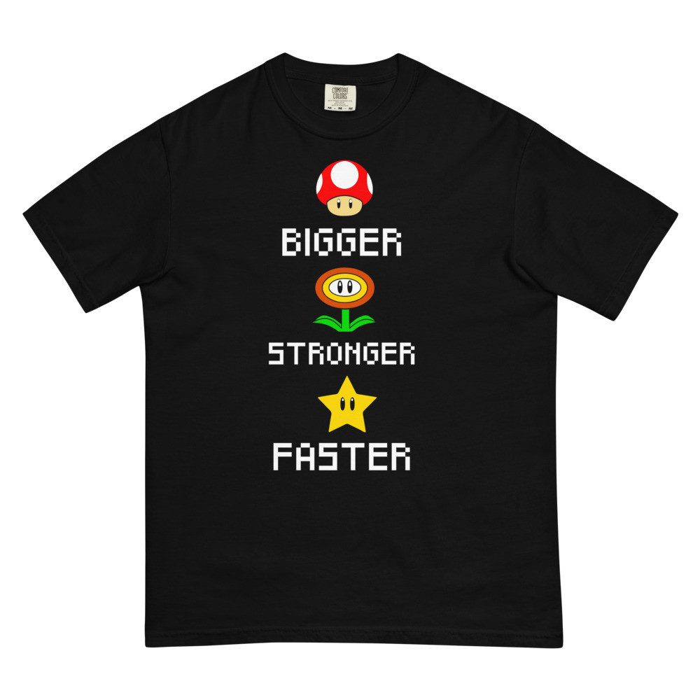 Mushroom, Flower, and Star - Unisex t-shirt