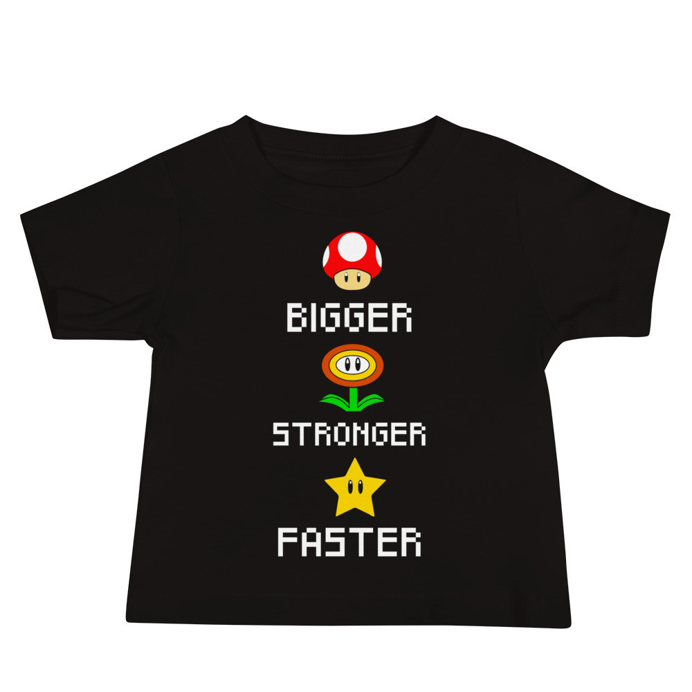 Mushroom, Star, Flower - Baby Short Sleeve Tee