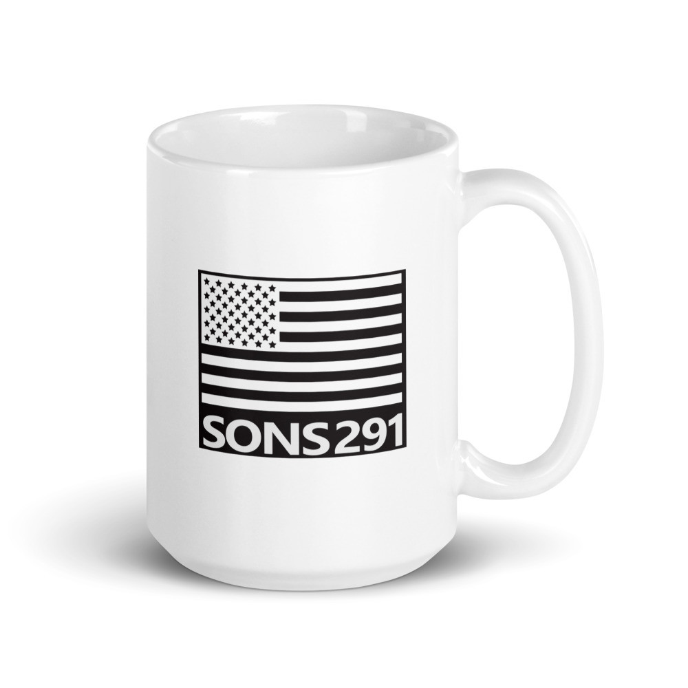 White glossy mug