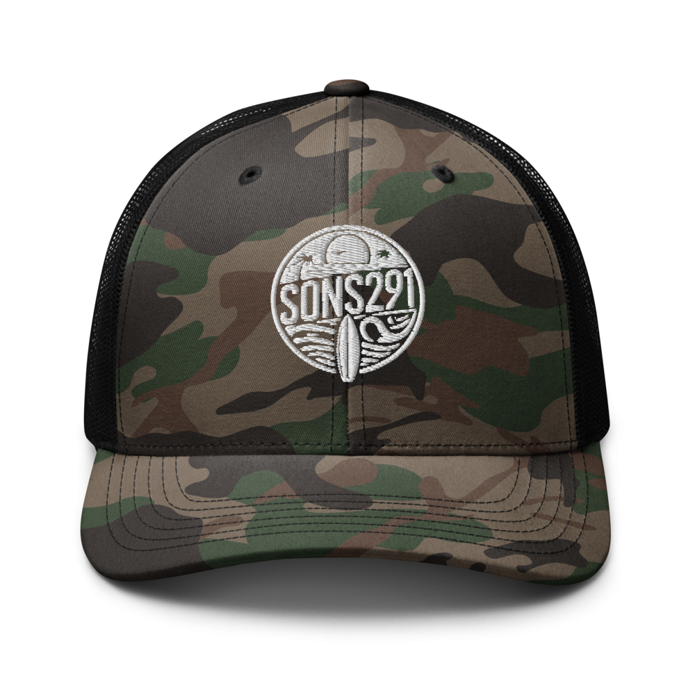 Camouflage trucker hat
