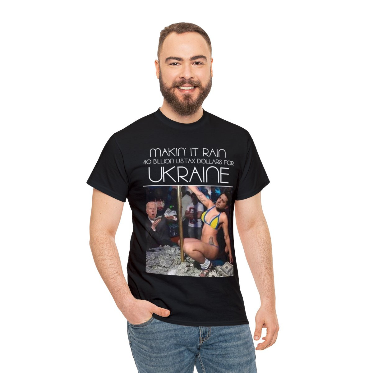 Makin it rain 40 billion us tax dollars for Ukraine  short Sleeve Tee