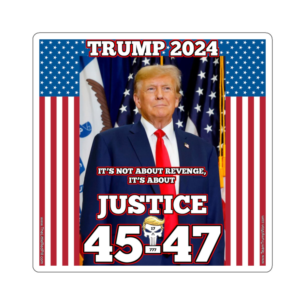 Trump 2024 Let My People Go Kiss-Cut Stickers
