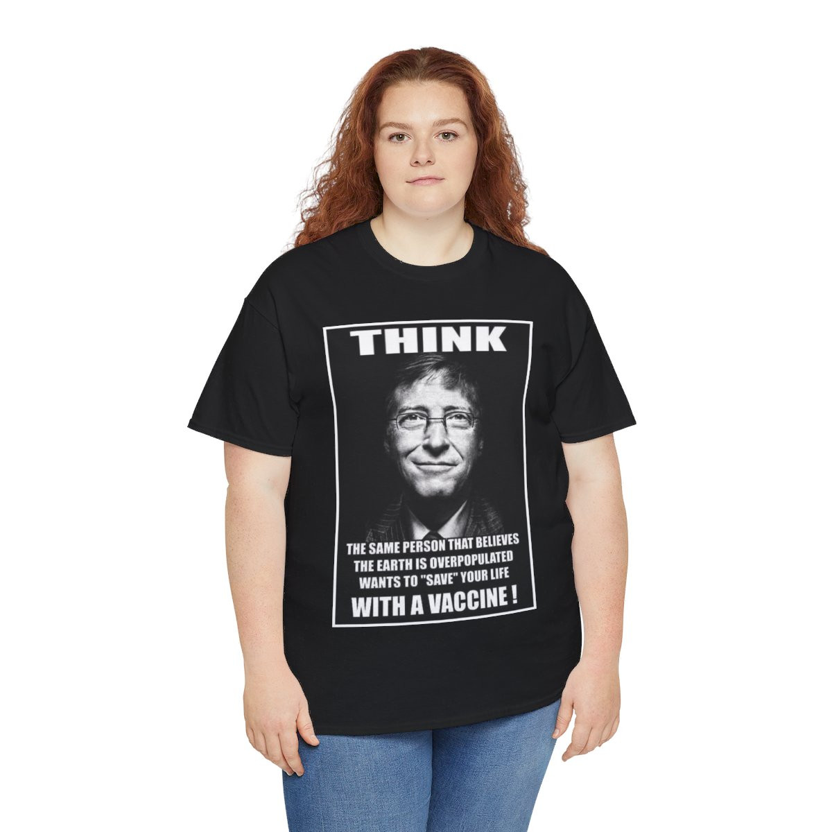 THINK Bill Gates wants to save your life ?  Short Sleeve Tee